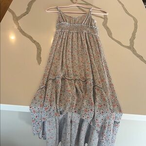 Floral Dress in blue and pink